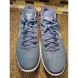 Nike Kobe Mamba AD TB Promo Men's sz 17.5  Midnight Navy/Silver basketball shoes